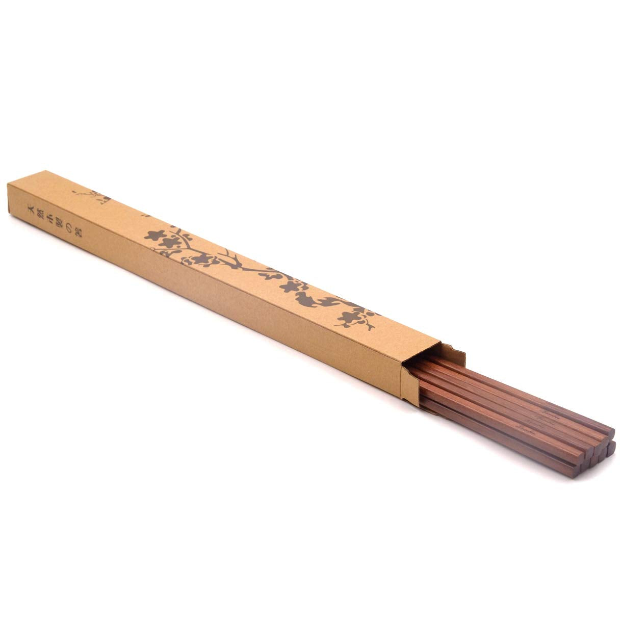 Bamber 16.5 Inches Extra Long Wood Chopsticks Set, Cooking Frying Chopstick, Set of 5 Pairs
