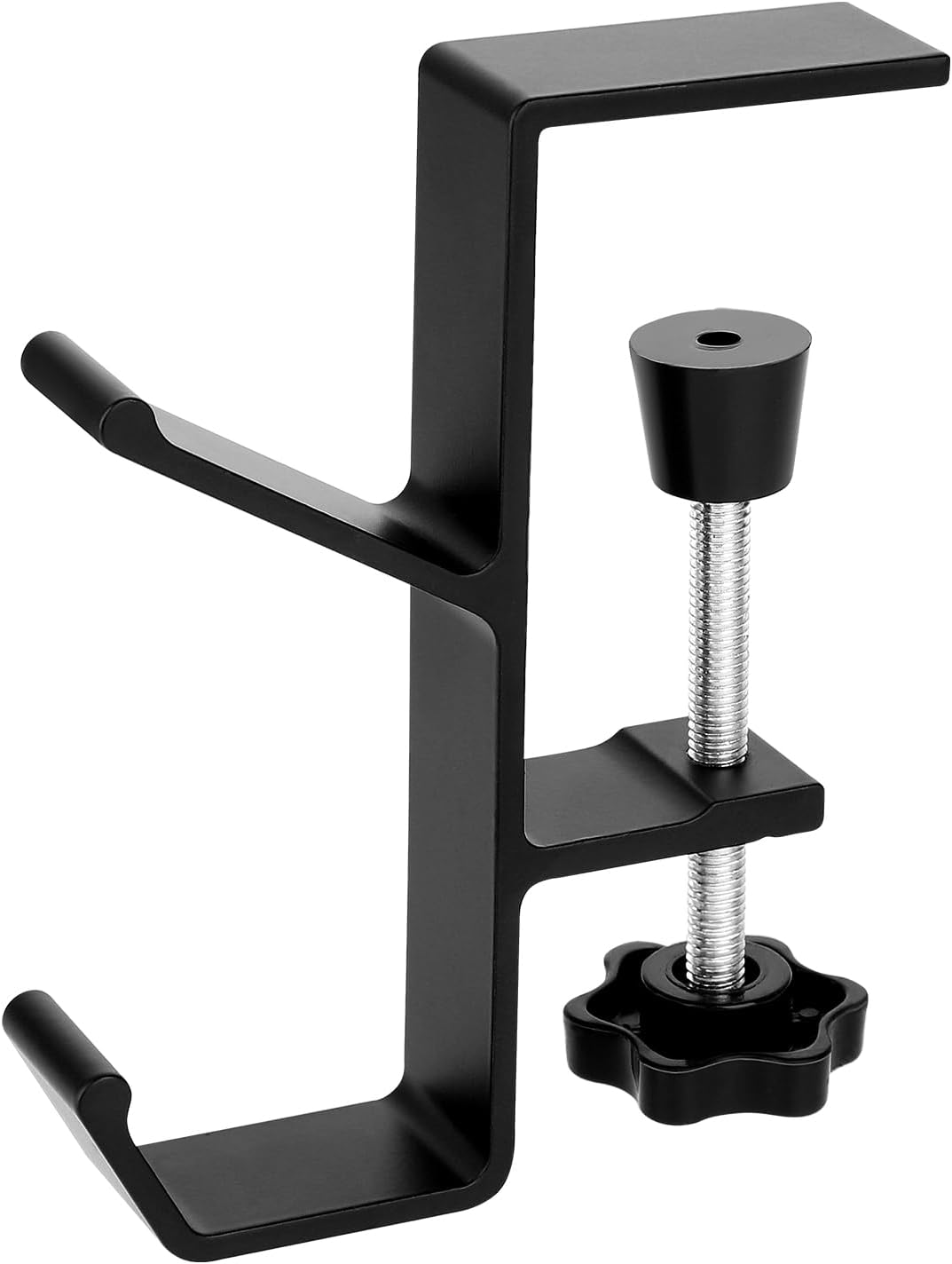 Jeffdad Metal Headphone Hook, Headphone Hanger with Double Hooks, Universal Aluminum Alloy Gaming Headphone Stand Under