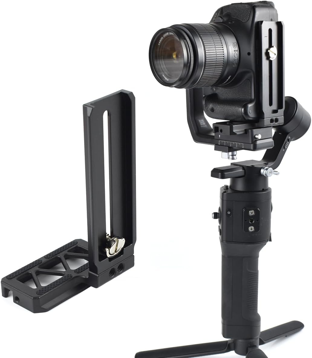 Akeipho L Bracket Vertical Mount for DJI Ronin SC, Aluminum Camera Quick Release Plate for Ronin SC Gimbal Stabilizer