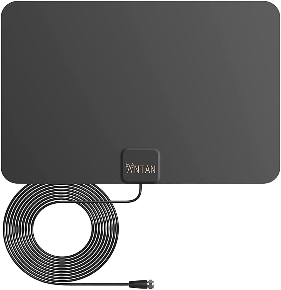 ANTAN 35 45 8K 4K 1080P 16.5ft Indoor Window HDTV Antenna Miles Range Support UHF VHF view HDTV Channels with Longer