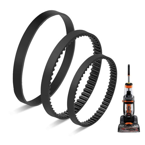 JEDELEOS Replacement Belt Set for Bissell ProHeat 2X Revolution Pet Carpet Cleaner Model 1548 1551 1551W 1550 Series, Replace Parts 1606419, 1606418 and 1606428