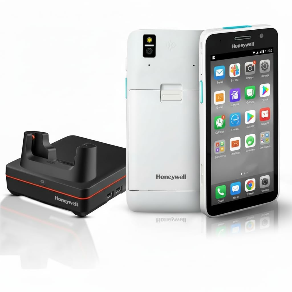 Honeywell CT30XP Rugged PDA Handheld Mobile Computer, Android Scanner with 5.5″ Touchscreen, Wi-Fi 6, Portable Inventory Scanner for Retail (Honeywell CT30+Charging Base)