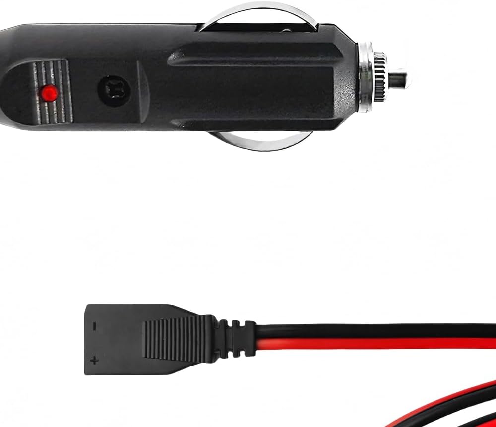 WoTravelPaL 3-Pin 2-Wire 16AWG 59 Inch, CB Radio Power Cord with Cigarette Lighter Plug, Fused Cable, Heavy-Duty Copper