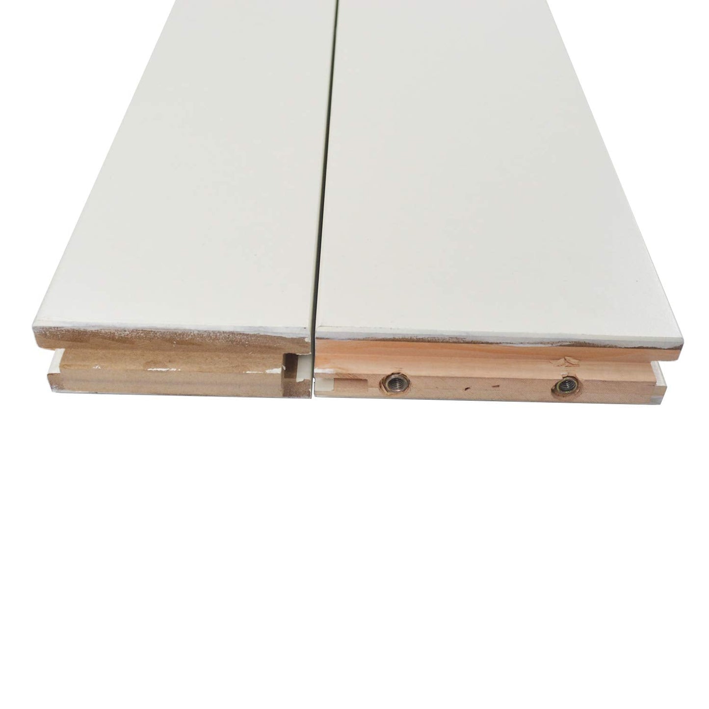 DIYHD 30X80in Fish Bone V Shape Sliding Barn Slab MDF Solid Core Primed Interior Door Panel(Disassembled)