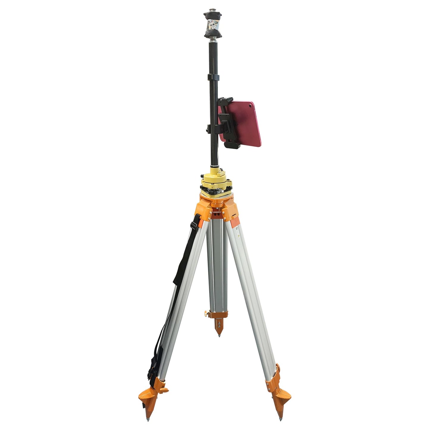 ACCRSNCH Universal Clamp-On Tablet & Phone Mount Holder for Surveying Pole Tripod, Boat Rail, Bike Handlebar, Treadmill & Microphone Stand, for iPad Pro, iPhone & More