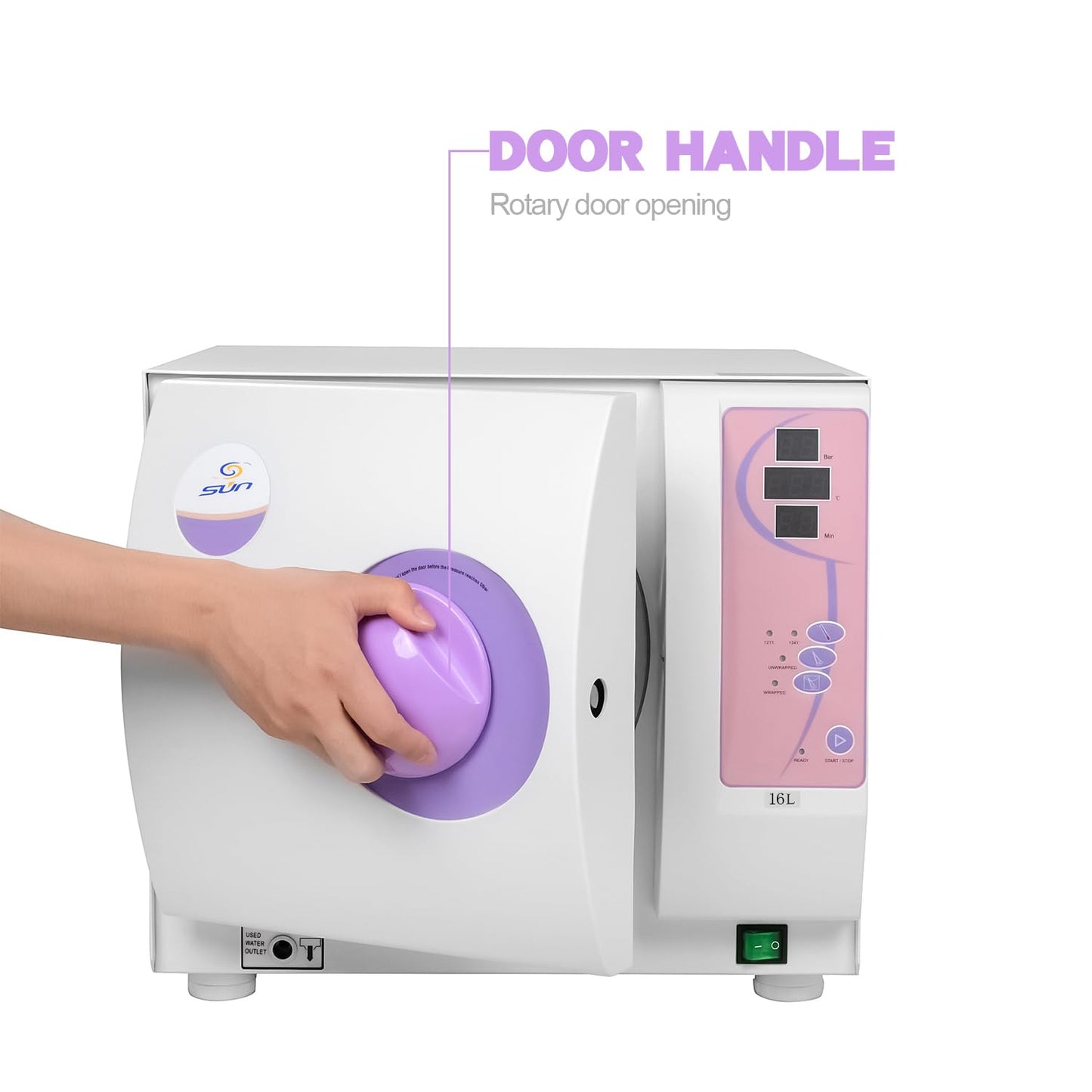 16L/18L/23L Benchtop Type Autoclave Class N Series Portable Lab Autoclave Steam Sterilizer (16L)