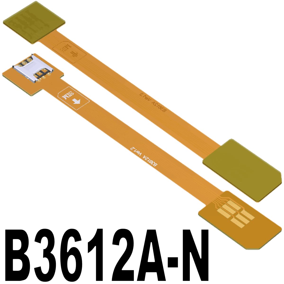 ADTLINK (B3612A-N(Mini ADT-Link Micro SIM Mini SIM Nano SIM FPC Cable Sim Card Small to Small Converter Adapter Small