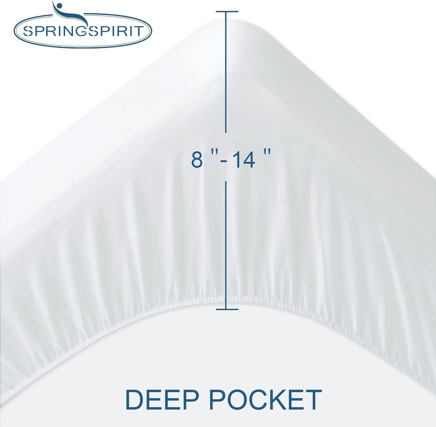 Twin Mattress Protector Waterproof Soft & Breathable Terry, Noiseless Twin Mattress Cover Fitted Sheets up -14'' Mattress Protector for Kids Bed Cover Mattress Pad Protecor Machine Wash
