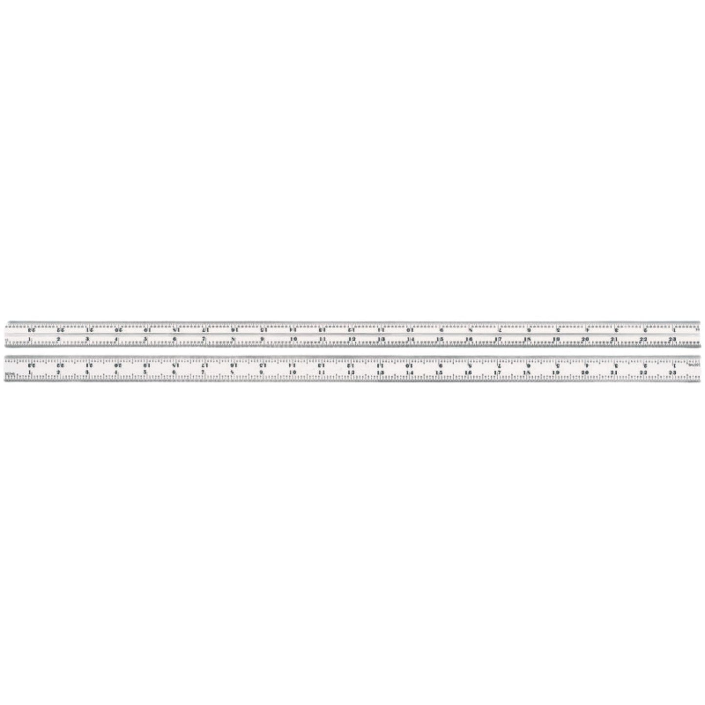 Starrett Blade Only for Combination Squares, Sets and Bevel Protractors - Ideal for Woodworking and Metalworking - 24" Length, Satin Chrome Finish, 16R Graduation - CB24-16R