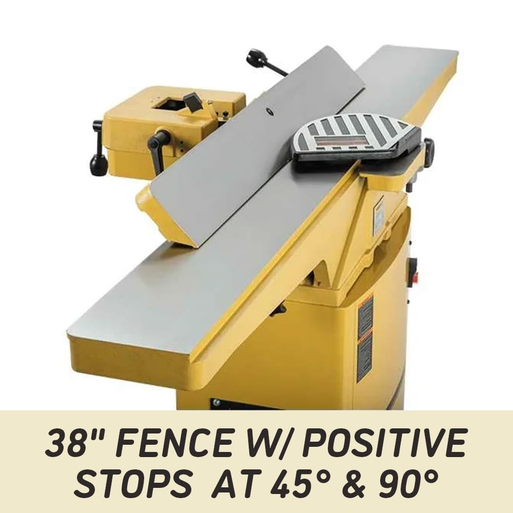 Powermatic 6-Inch Jointer, Helical Cutterhead, 1 HP, 115/230V 1Ph (Model 54HH)