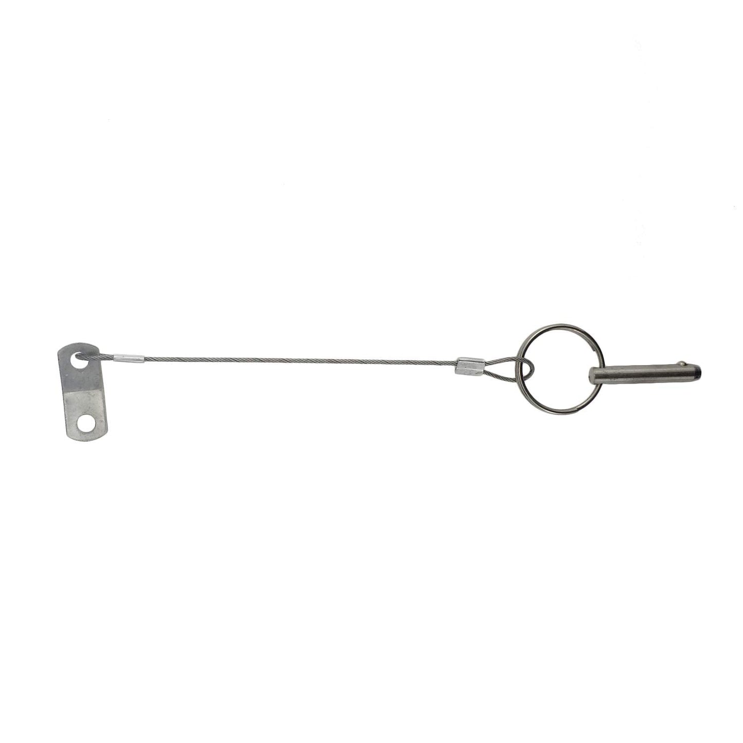 4PIECES of Marine Grade Hardware, Bimini Top Pin, Quick Release Pin 1/4" Diameter w/Lanyard Prevents Loss, All 316 Stainless Steel with Free Screws