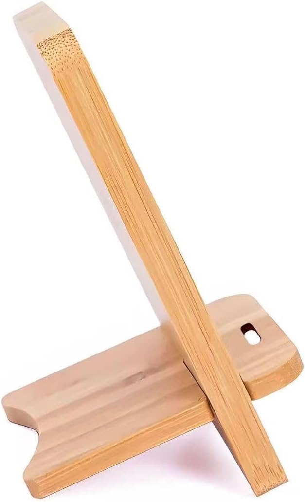 Abbolinxus Bamboo Phone Stand, Desktop Stand, Simple Phone Stand, Compatible with All Phones (Bamboo)