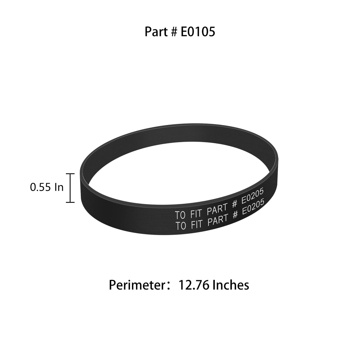 Ymimi Replacement Belt for Eureka NEU110 NEU10AE4 NEU10AE5 NEU100 NEU102 NEU10AE2 Airspeed Plus Compact Upright Vacuum (Pack of 2)