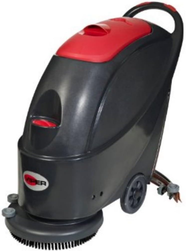 Viper Cleaning Equipment 50000226 AS430C Cord/Electric Scrubber, 17" Brush, 66' Cable Length, 13 gal Tank, 27.8" Squeegee Width, 160 RPM Brush Speed