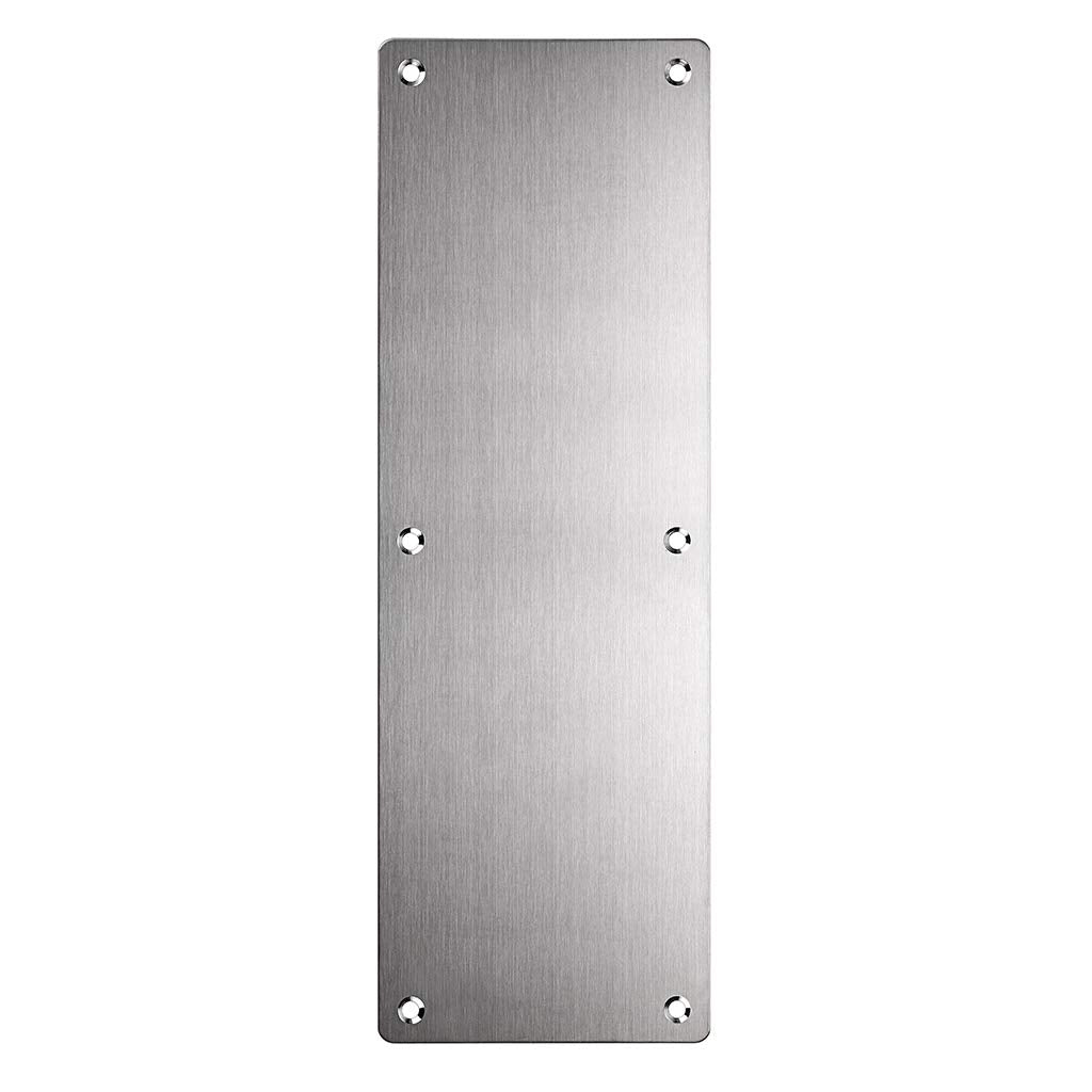 Sumnacon 2 Set 12" Stainess Steel Door Handle Pull & Push Plate - Heavy Duty Gate Handle Bar for Home/Office/Warehouse/Public, Suitable of Wooden/Composite Door with Screws, Brushed