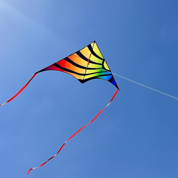 Xida Kites for Kids Ages 4-8, Large Kite for Adults, Easy to Fly Beach Kites with Handle and String,Perfect for Beginners,Beach,and Outdoor Flying Fun