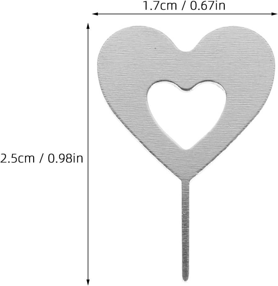 100pcs VALICLUD Heart-Shaped Sim Card Pin Ejector Tool Universal Sim Tray Remover Needles for Smartphones and Tablets