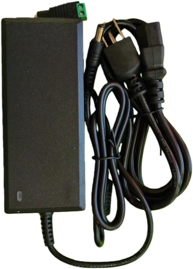 Lansan 24V 2A 100-240V 24V 2A Switching Power Supply Adapter, AC/DC Power Adapter with Power Cord, Input, Output