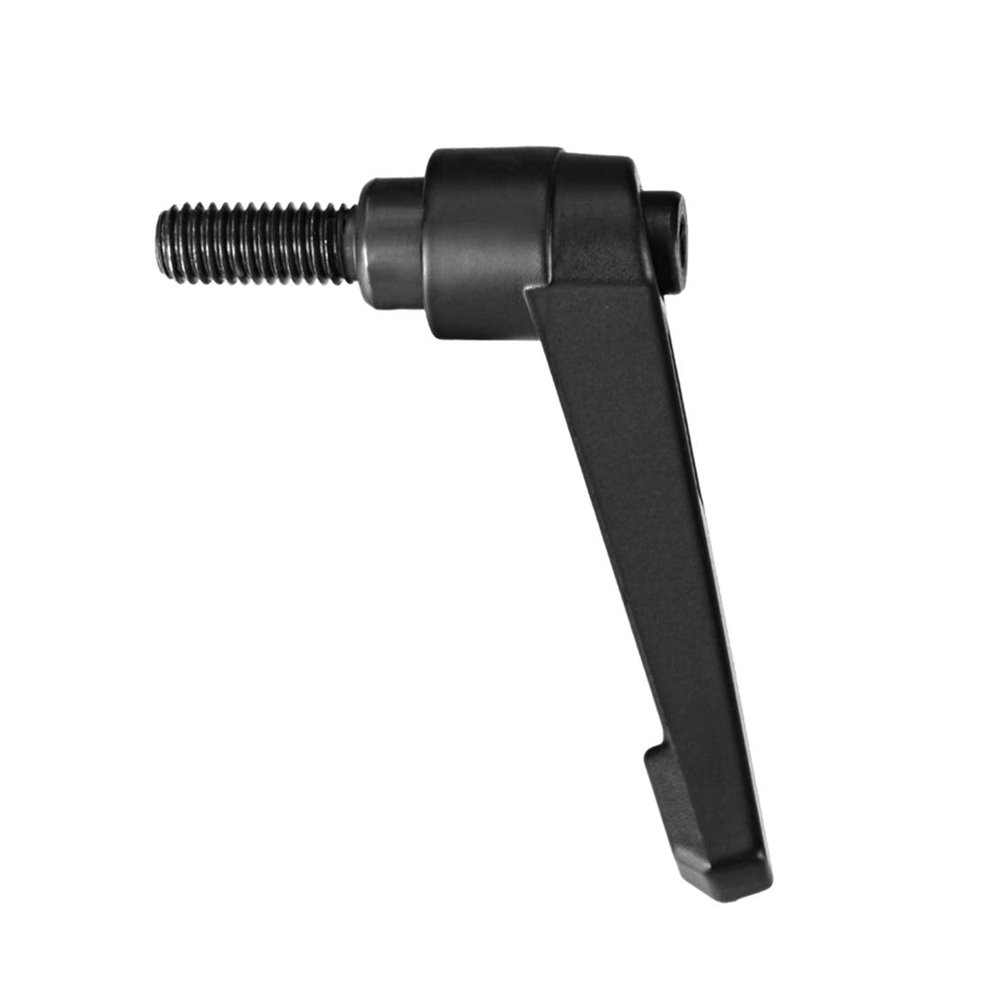uxcell 5pcs Adjustable Clamping Lever Handle M8 x 16mm Metric Black Oxide Carbon Steel Male Threaded Stud Hand Knobs Ratchet Rotating Screw Handles Bolts with Locking Lever Black