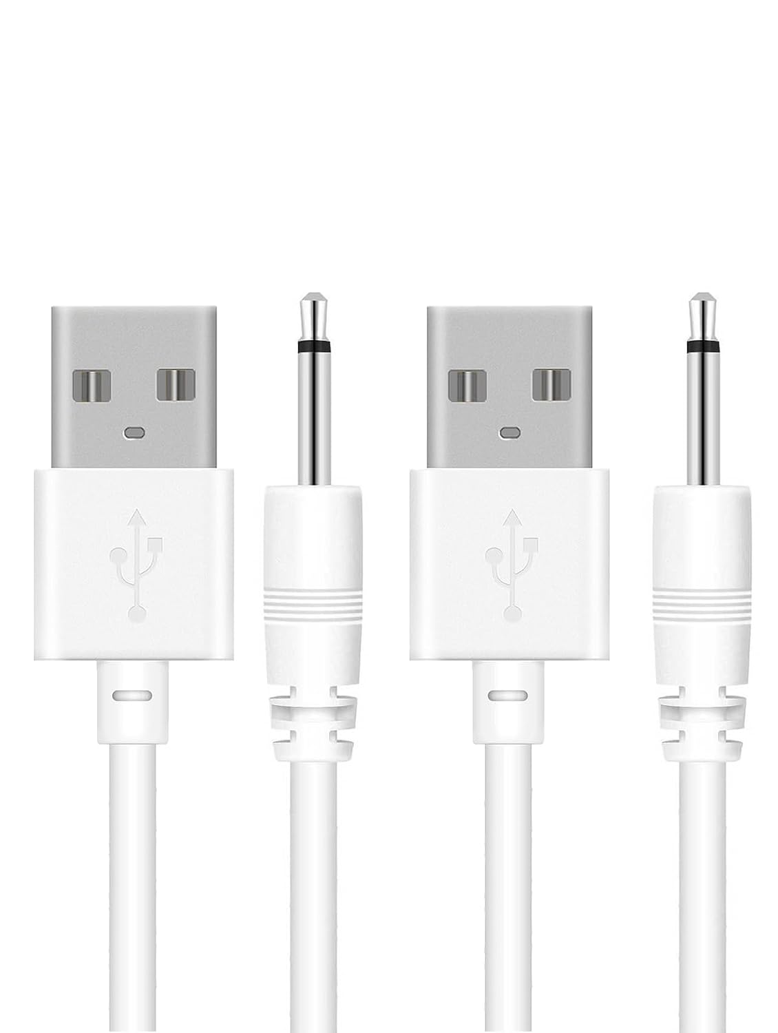 FARSEOMIX 2.5mm 2.7ft 2 Pack DC Charging Cable, Vibrators Charger Cord, Fast USB DC Charger Cable Replacement Charging