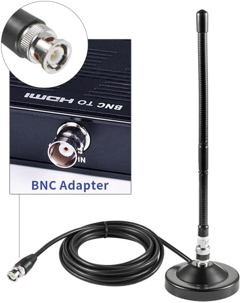 eifagur 27MHz Long Range Heavy Duty Magnetic Base Station Soft Whip CB Radio Antenna Kit for Cobra Midland Uniden Maxon