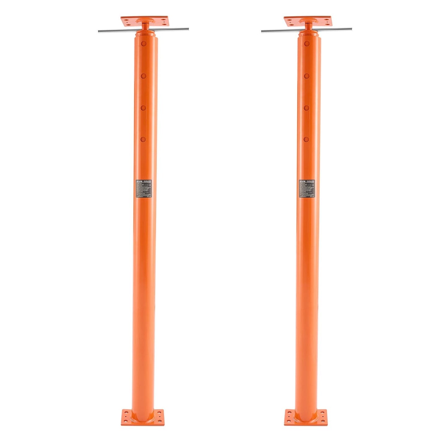 VEVOR House Floor Jacks, 2 Pack 54-150 Inch Height Range, 11200 lbs Max Load Capacity, Adjustable Support Beam Basement Jack Post Pole for Leveling, Lift Steel Telescoping Post for Temporary Support