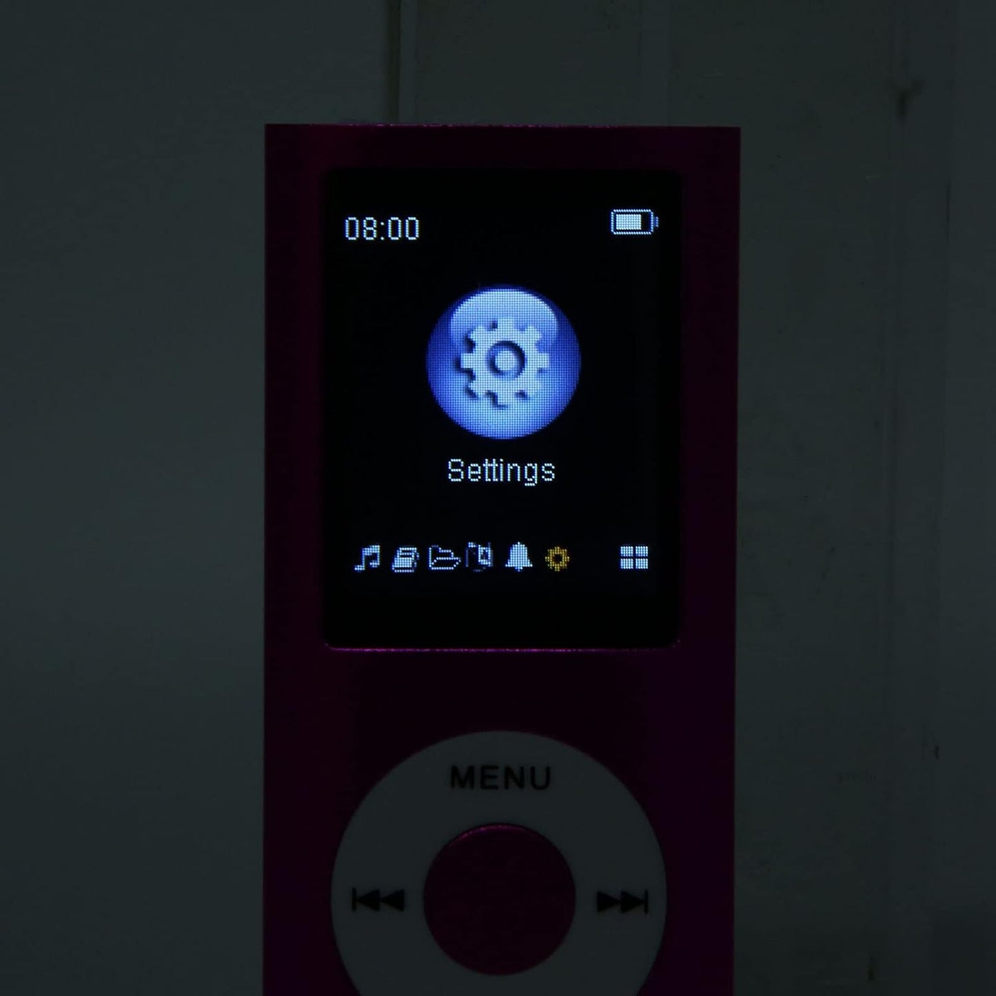 ASHATA MP3 1.8in MP4 Bluetooth Player with LCD, HiFi Sound, Playback, Memory Card Support, Portable Music Player