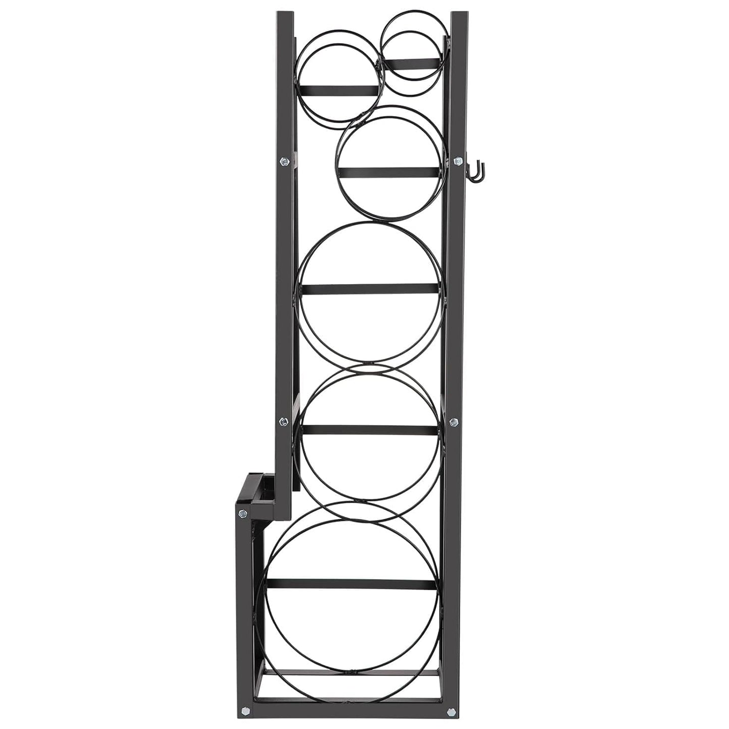 GarveeTech 15 in x12 in x48 in Refrigerant Tank Rack - Holds 1x50 LB & 2x30 LB Cylinders | Heavy-Duty Space-Saving Holder for Freon, Oxygen, Nitrogen Tanks