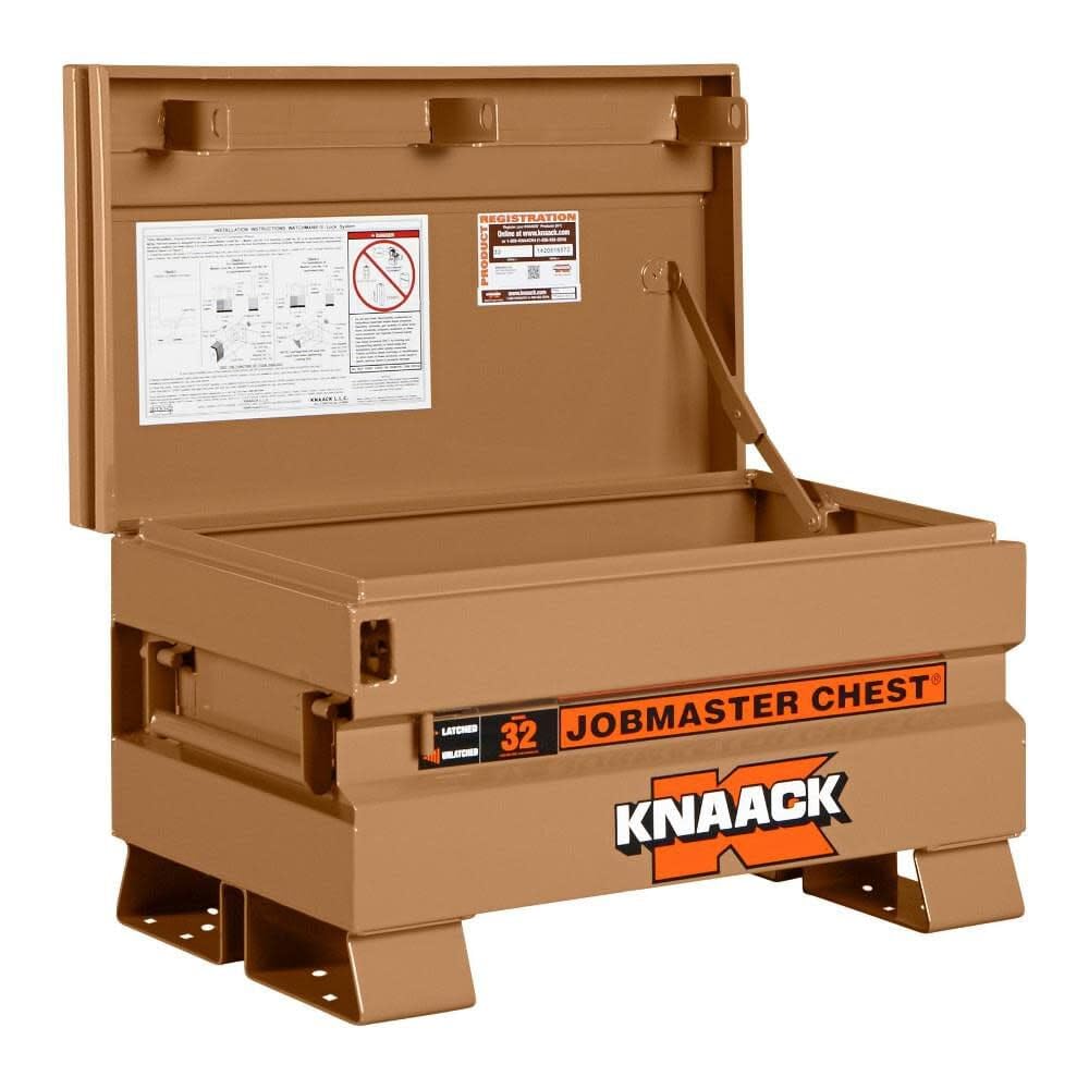 KNAACK Jobsite Chest, 32 inch W x 19 inch D x 13 inch H, Tan