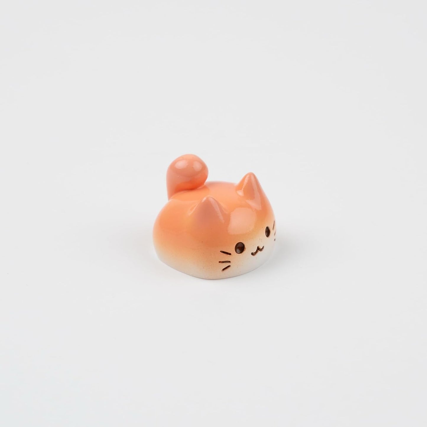 Witwikey 1U Artisan Cat Keycap for Mechanical Keyboards Esc, Orange Cat, Handmade Resin, Size, MX Switch Compatible