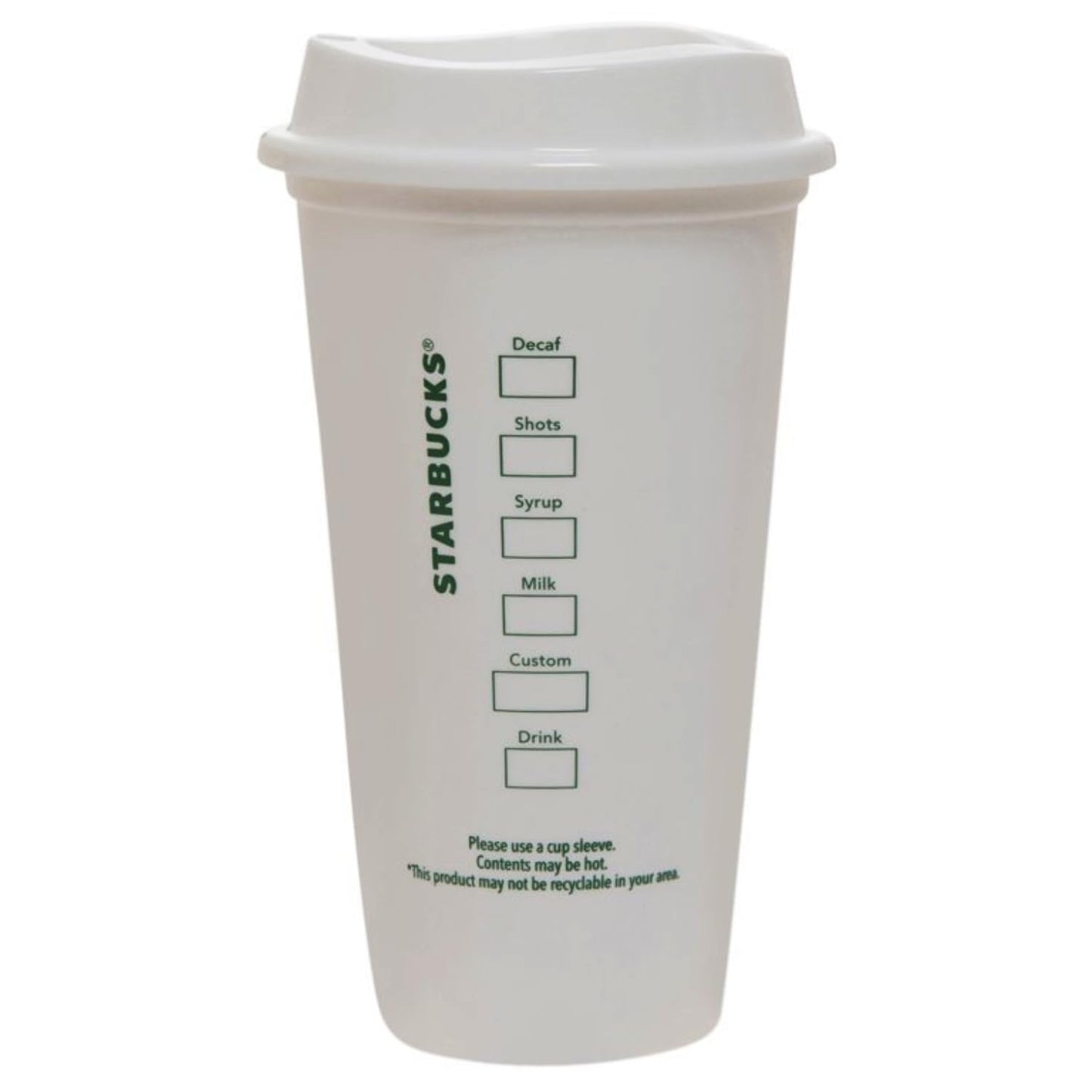 Starbucks Set of 5 16oz Reusable Hot Cups with Lid