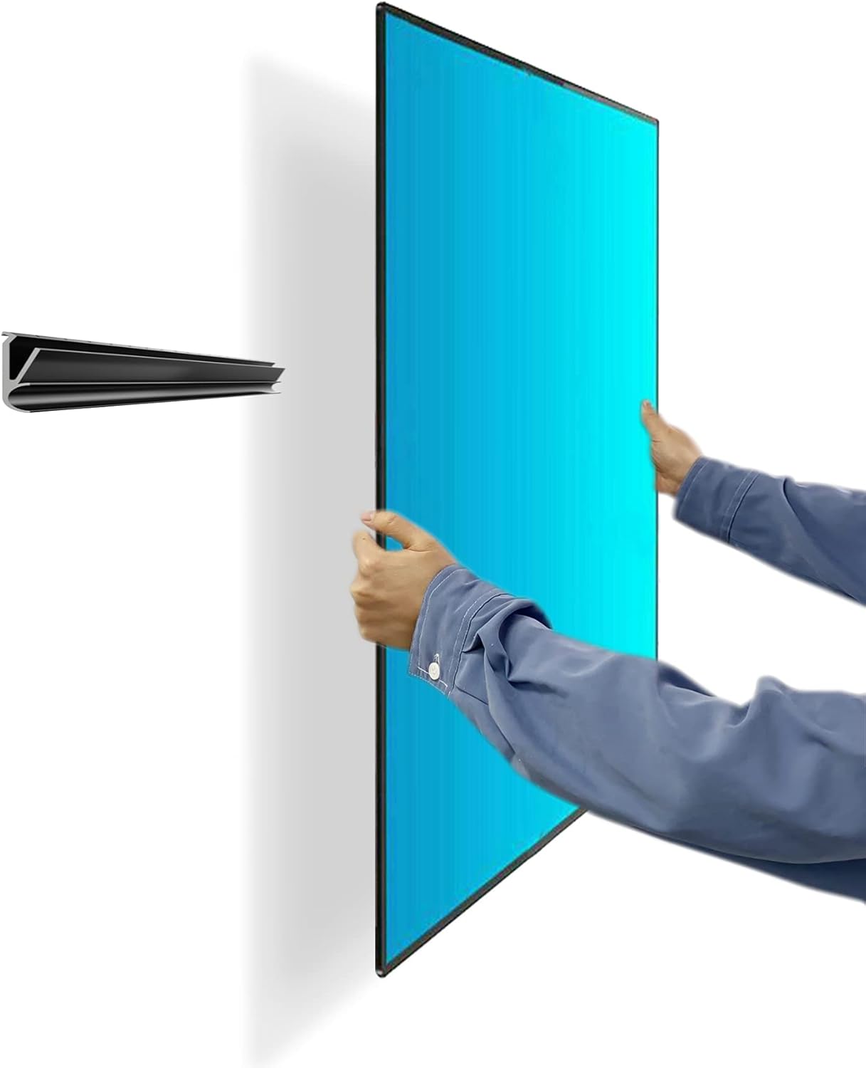 Auoace 12-55 inch 99 lbs, No Stud TV Wall Mount, Drywall Studless TV Hanger No Damage, No Drill, Non Screws, Dry Wall