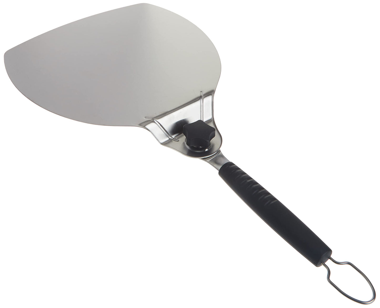 Weber Original Pizza Paddle – Stainless Steel Pizza Peel with Rotating Handle, Supports 12-Inch Pizzas up to 2.5 lbs, No‑Slip Grip & Hanging Loop