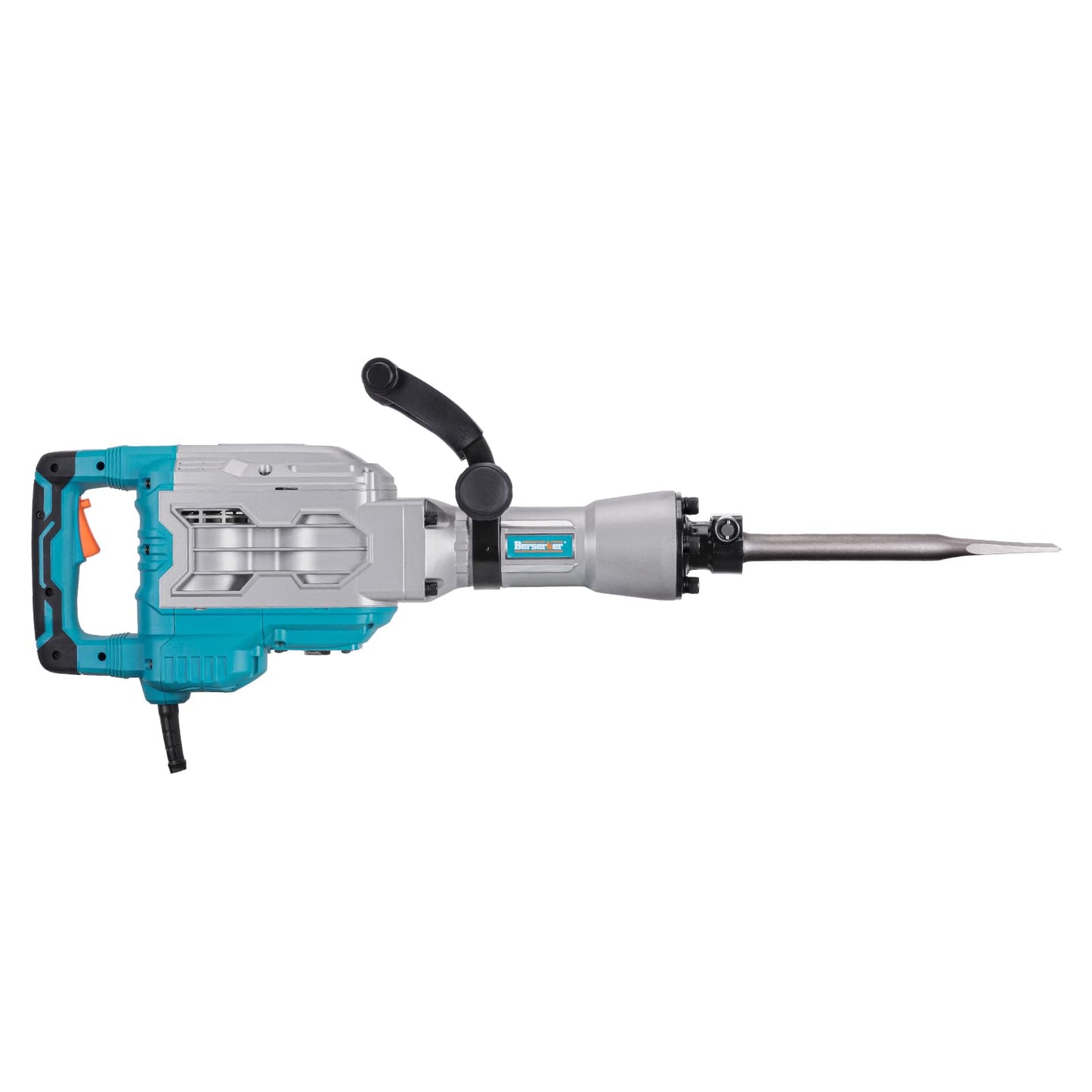 Berserker 1700W 30-Pound Demolition Jack Hammer with 1-3/16" Hex, 14-Amp Corded Electric Heavy Duty Demo Chipping Hammer Concrete/Pavement Breaker with Carrying Case Flat Chisel Bull Point Chisel