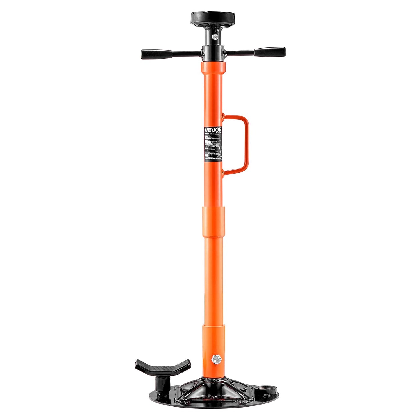 VEVOR Underhoist Support Stand, 1 Ton (2204 lbs) Capacity Under Hoist Jack Stand with Handle, Adjustable Height, Bearing Mounted Spin Handle, Self-Locking Threaded Screw, Support Vehicle Components