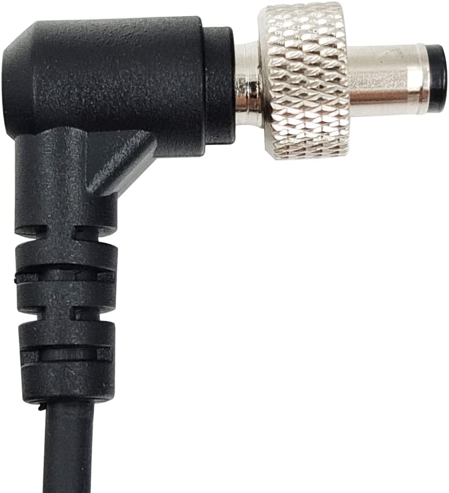 LSYRIA 5.5 2.1mm PIX-E7 PIX-E5 7 400s, 40inch D-Tap to Locking DC Monitor Power Cable, Right Angle Cable Suitable