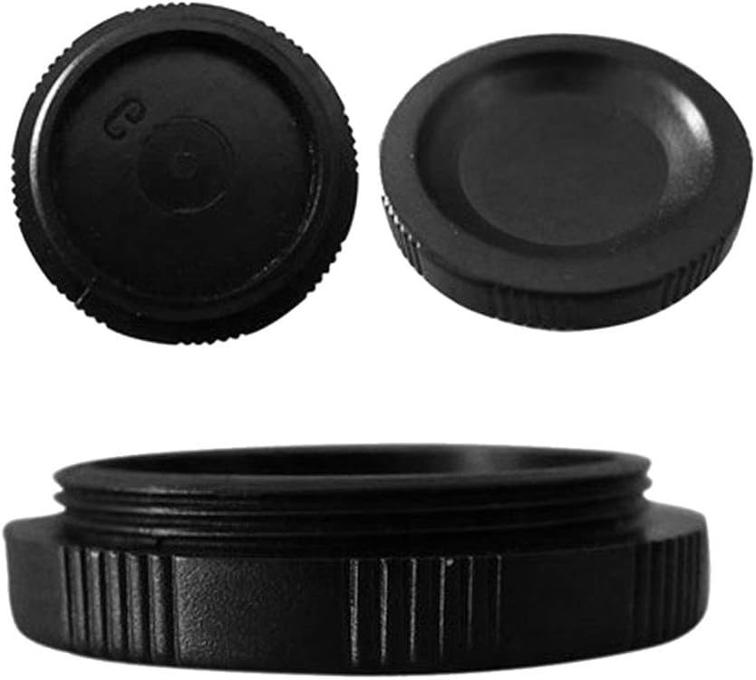 Wolegdou 5 Pcs Threaded Camera Port Guard Cap Polymer Protective Cover for CCTV Security Lens Eyepiece Interface Screw