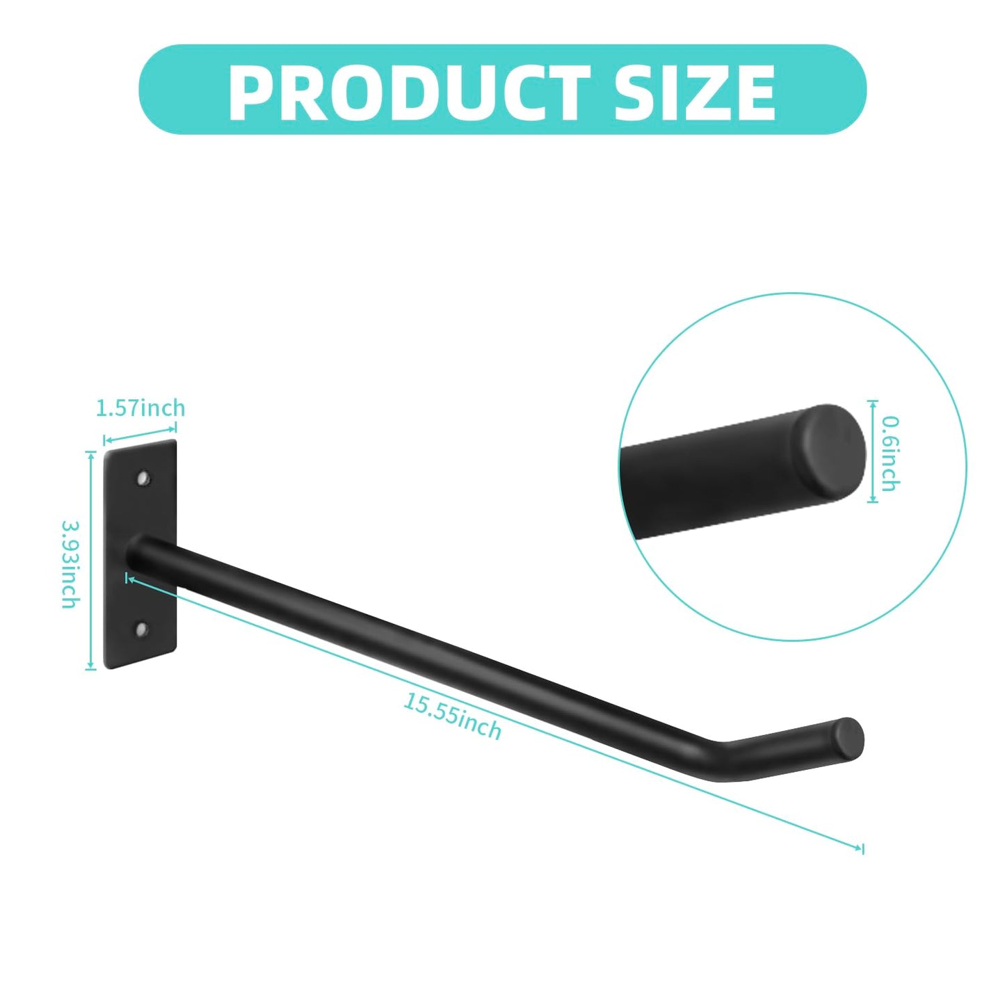 HZSSLKM Metal Exercise Ball Holder Wall Mount(Set of 2),Black Yoga Ball Stand Holder,Stability Ball Holder for Yoga Balls in Home Gym or Studio