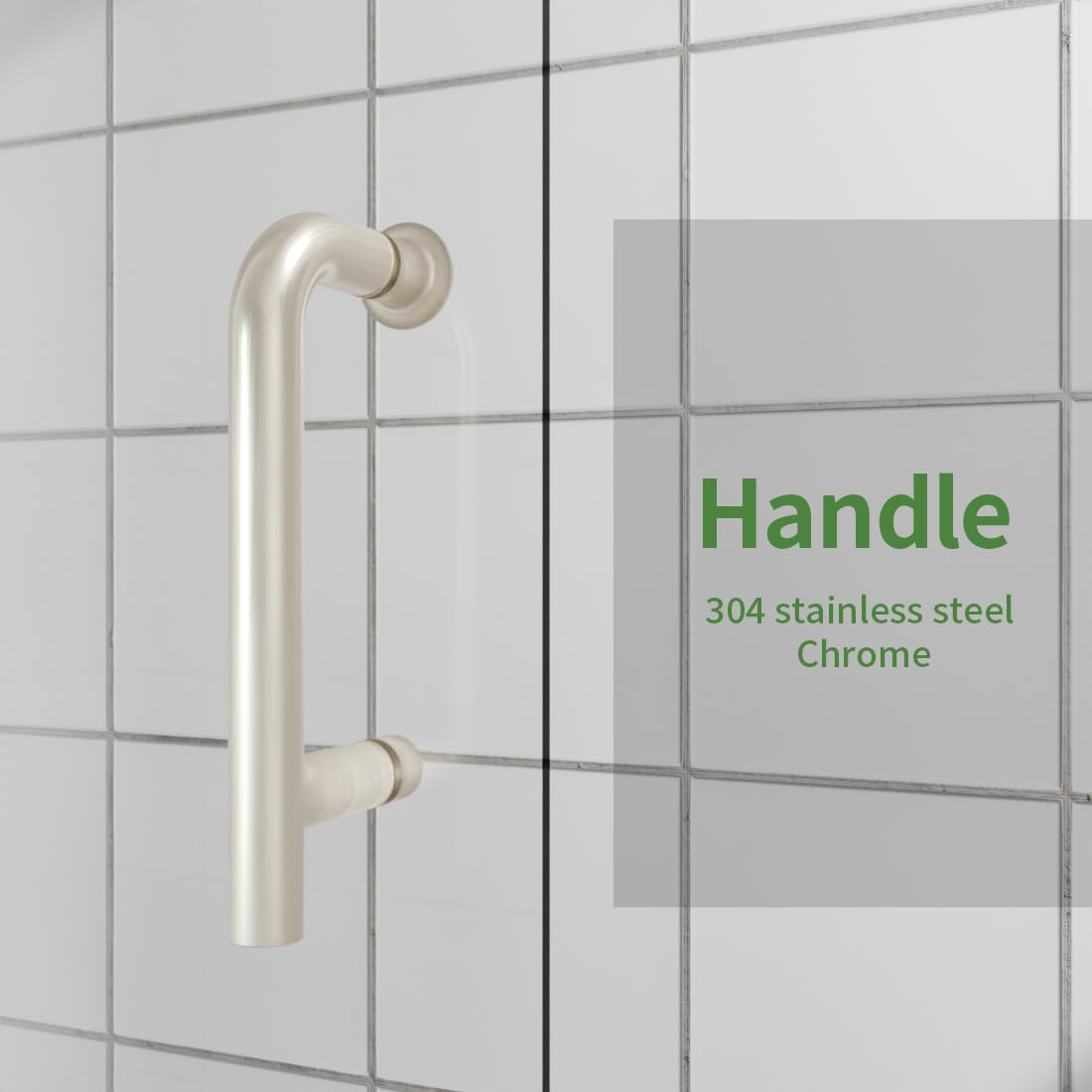 ComfyStyle Frameless Bifold Glass Shower Door 32-34" W x 72" H, 1/4" Clear SGCC Tempered Glass, Folding Pivot Swing Design, Space Saving Shower Glass Door for Small Bathrooms