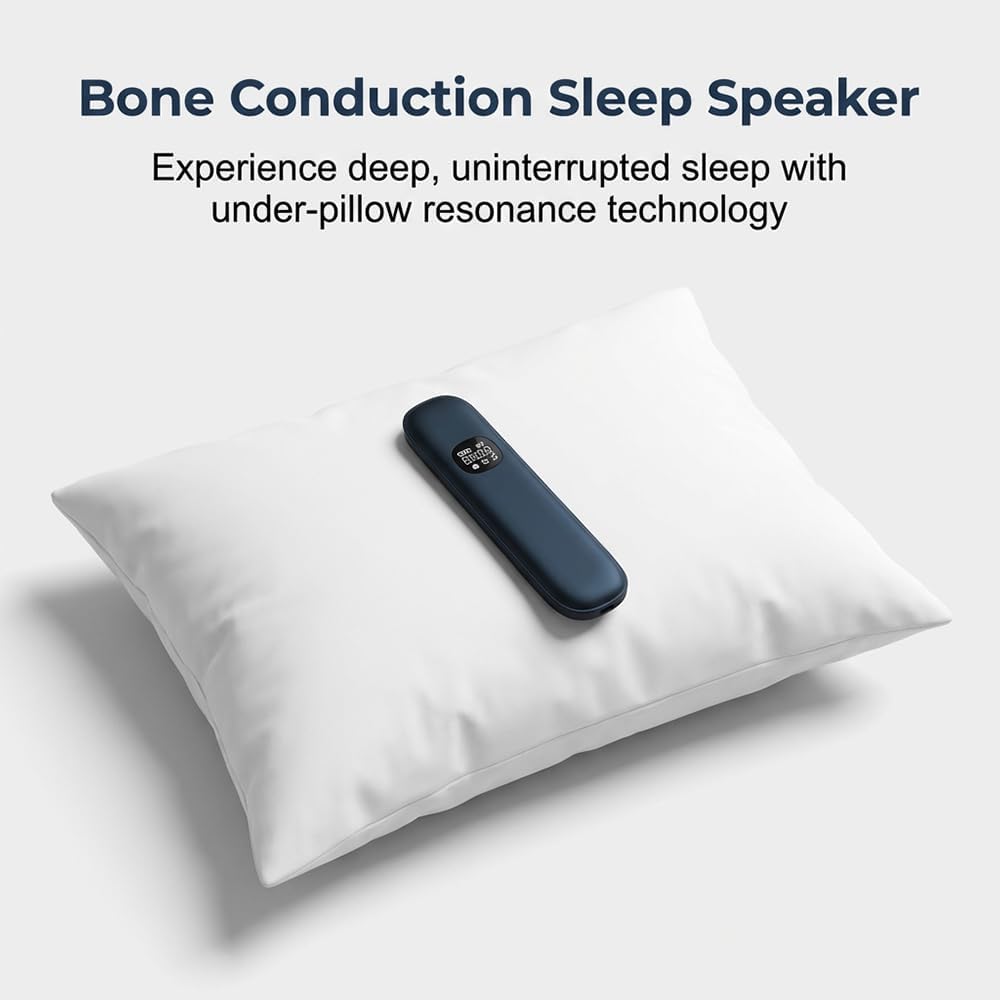 2026 11 Bone Conduction Speakers, New Under Pillow Bluetooth Speaker for Sleeping | Private Sleep Speaker with White