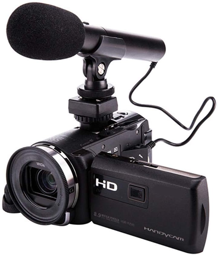 FDR-AX53 AX43 AX45 AX33 AX60 AX100 AX700 HDR-CX675 CX680 CX900 CX400E CX510E CX610E JJC Microphone & LED Light Cold