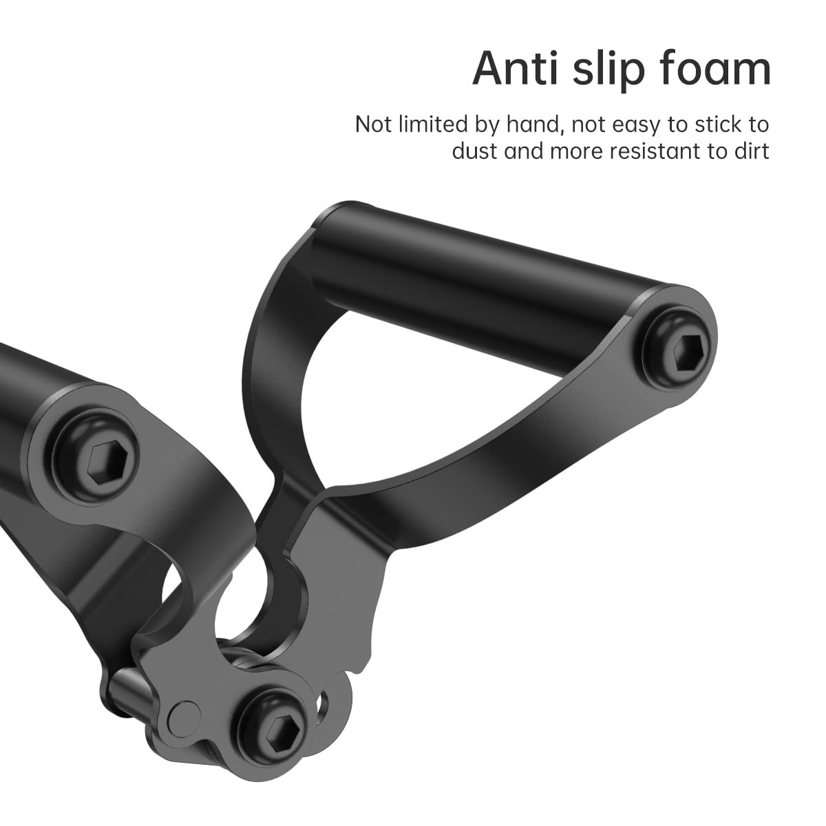 AimiDream Double D Row,V Bar Landmine Handle Attachment for Barbell Bar, Handle Cable Attachment for Weight Workout with Non-Slip Rubber Handle, Fits Olympic Bars Strength Training Bars,Black