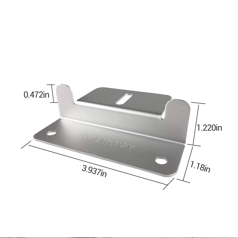 Renogy 100W Solar Panels (2-Pack) and Z Brackets Solar Panel Mounting Kit