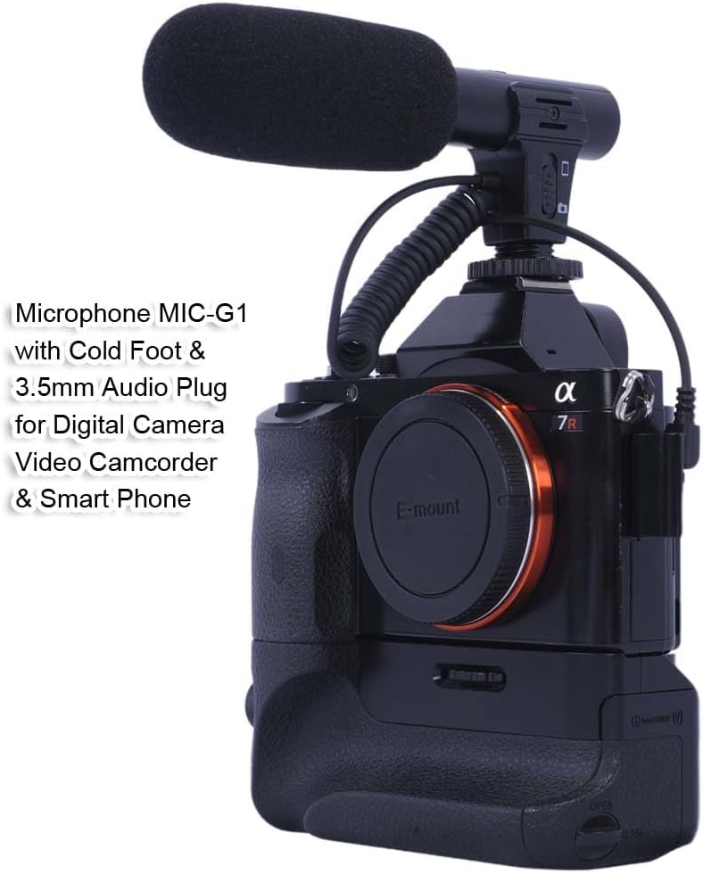 duomianshou 3.5mm DC/DV Dedicated Recording Microphone MIC with Cold Foot & Audio Plug for Digital Camera Video