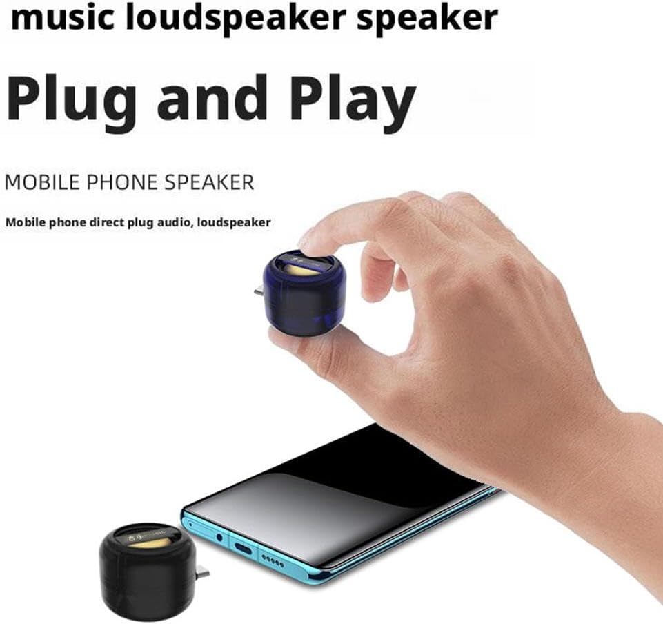 Generic 5X 3.5mm Mini Portable Speaker,Portable Speaker Amplifier,Plug & Play for Music/Calls,Portable Mobile Phones