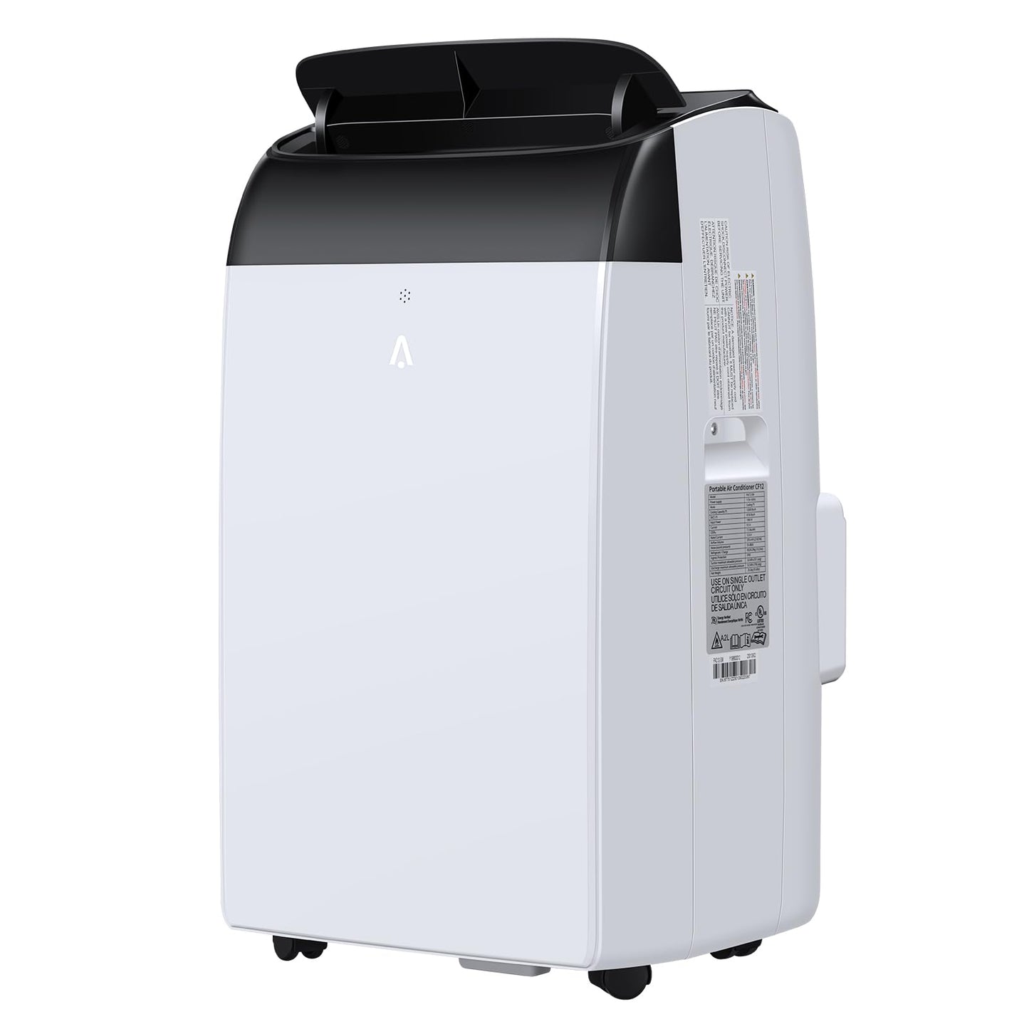 12000 BTU Portable Air Conditioner, Cools up to 550 sq.ft, 3-in-1 AC Unit with Cooling, Dehumidifier & Fan, Quiet Portable AC with Remote Control, 24H Timer, Sleep Mode, Easy Installation, White
