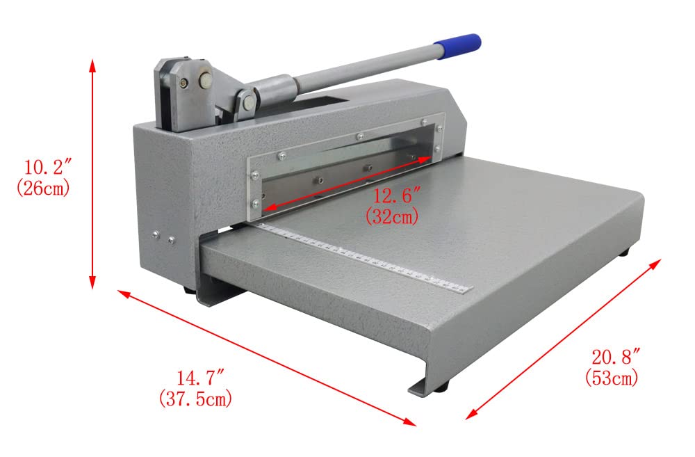 PreAsion Manual Guillotine Metal Shear Hand Plate Shear Heavy Duty Metal Steel Aluminum Copper Sheet Cutter PCB Board Polymer Plate Cutting Machine