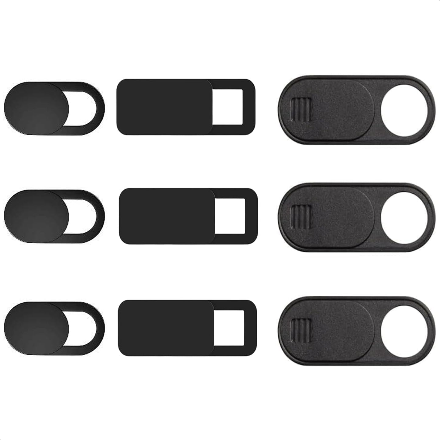 California JOS 9 Pack(3 3 3 0.03 inch Large + Medium + Small) Ultra Thin Webcam Cover Slide Camera Blocker Protect Your