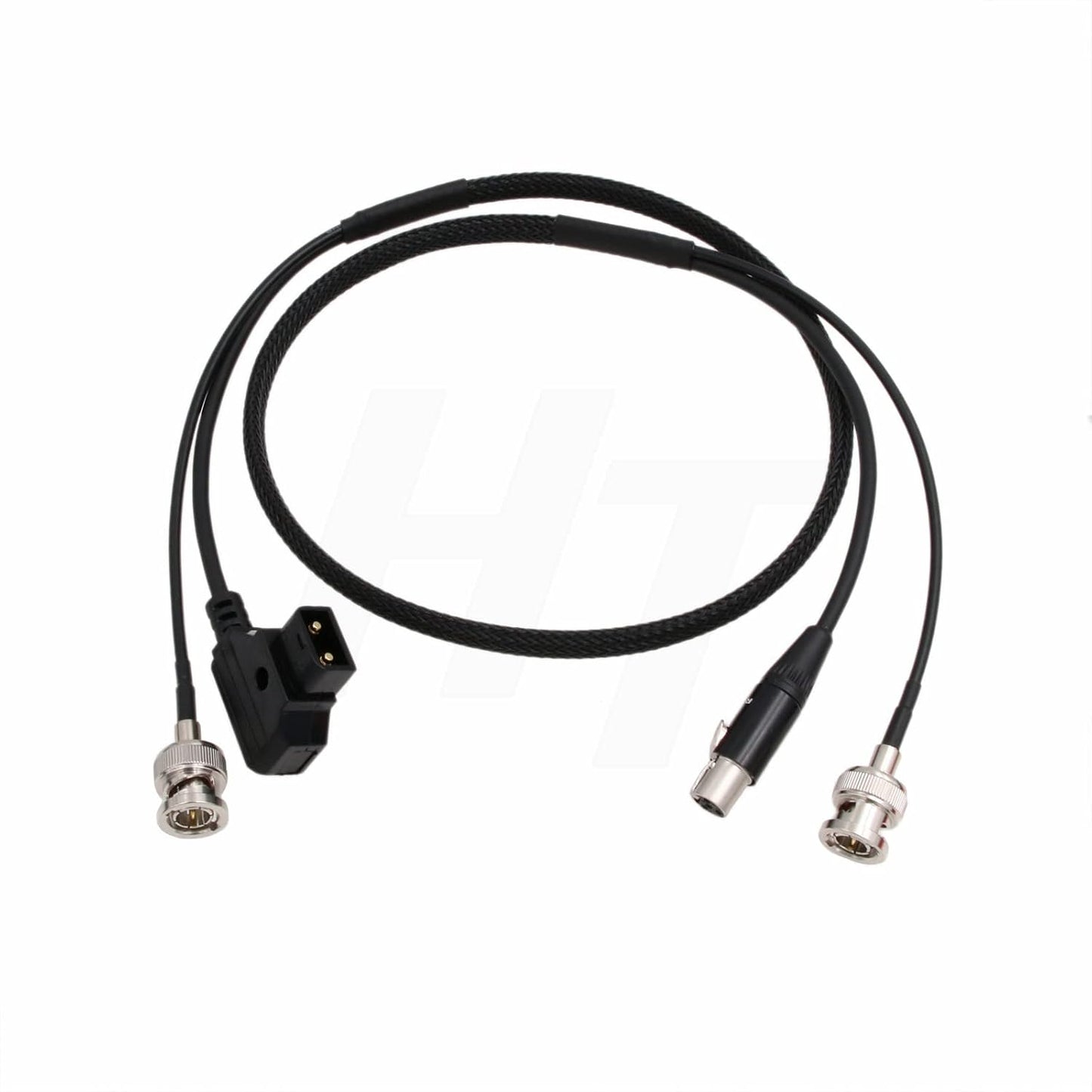 HangTon 3G 4 055 056 058 F-10A F-7H 074 80cm SDI BNC Combine D-tap Power Cable Mini XLR Pin for Alphatron EVF