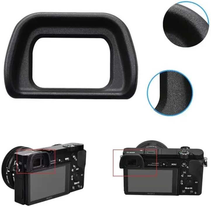 Shenligod 2PCS EP10 A6300 A6100 A6000 Viewfinder Soft Viewfinder Eyecup Eyepiece Eye Cup for Sony Cameras